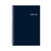 2024-2025 Blue Sky Collegiate Navy 5" x 8" Academic Weekly & Monthly Planner, Plastic Cover, Navy (148673-A25)