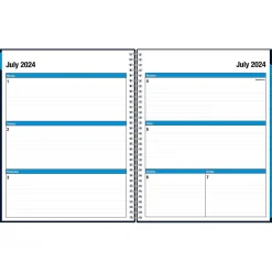 2024-2025 Blue Sky Collegiate Navy 8.5" x 11" Academic Weekly & Monthly Planner, Plastic Cover, Navy (148672-A25)