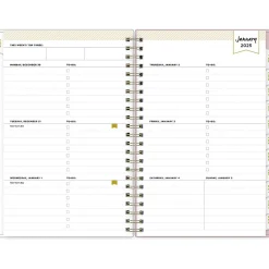 2025 Blue Sky Day Designer Breeze 5" x 8" Weekly & Monthly Planner, Plastic Cover, Multicolor (148124)