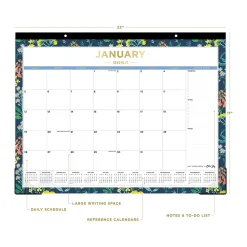 2025 Blue Sky Day Designer Meadow 22" x 17" Monthly Desk Pad Calendar (148689-25)