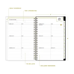 2024-2025 Blue Sky Day Designer Painted Leopard Gray 5