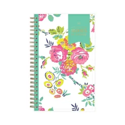 2025 Blue Sky Day Designer Peyton White 5" x 8" Weekly & Monthly Planner, Plastic Cover, Multicolor (103619-25)