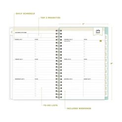 2024-2025 Blue Sky Day Designer Secret Garden Mint 5