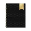 2025 Blue Sky Day Designer Swiss Dot 8.5" x 11" Weekly Planner, Plastic Cover, Black/Gold (148134)