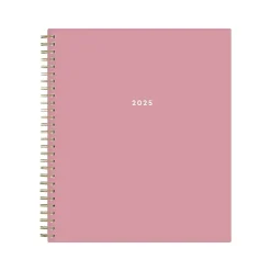 2025 Blue Sky Dusty Rose 8" x 10" Monthly Planner, Plastic Cover, Pink (148213)