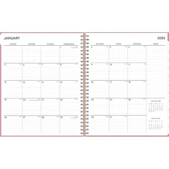 2025 Blue Sky Dusty Rose 8" x 10" Monthly Planner, Plastic Cover, Pink (148213)