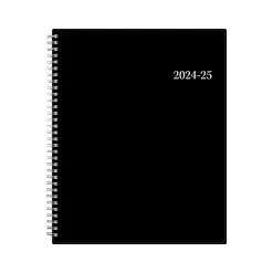 2024-2025 Blue Sky Enterprise 8.5" x 11" Academic Weekly & Monthly Planner, Plastic Cover, Black (130609-A25)