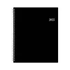 2025 Blue Sky Enterprise 8.5" x 11" Weekly & Monthly Appointment Book, Plastic Cover, Black (111289-25)