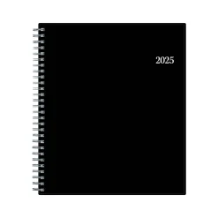 2025 Blue Sky Enterprise 8" x 10" Monthly Planner, Plastic Cover, Black (131794-25)