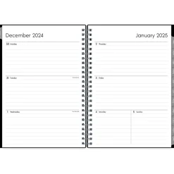2025 Blue Sky Enterprise 5.88" x 8.63" Weekly & Monthly Planner, Plastic Cover, Black (131793-25)