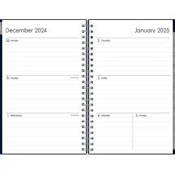 2025 Blue Sky Enterprise 5" x 8" Weekly & Monthly Planner, Plastic Cover, Navy (147973)