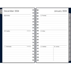 2025 Blue Sky Enterprise 3.63" x 6.13" Weekly & Monthly Planner, Plastic Cover, Navy (147976)