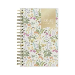 2025 Blue Sky Fiore Cream 3.63" x 6.13" Weekly & Monthly Planner, Plastic Cover, Multicolor (152482)