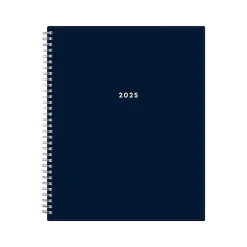2025 Blue Sky Harbour 8.5" x 11" Weekly & Monthly Planner, Plastic Cover, Navy (148240)