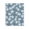 2025 Blue Sky inkWELL Press Twilight Blooms 8.5" x 11" Weekly & Monthly Planner, Plastic Cover, Blue/Yellow (152447)