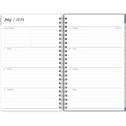 2024-2025 Blue Sky Ivory Paper Co Julieanne 5" x 8" Academic Weekly & Monthly Planner, Plastic Cover, Multicolor (146888)