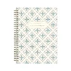 2024-2025 Blue Sky Ivory Paper Co Davina 5.87" x 8.6" Academic Weekly & Monthly Planner, Plastic Cover, Cream/Blue (146882)