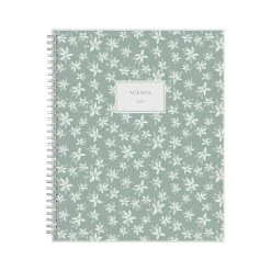 2025 Blue Sky Joey Floral 8.5" x 11" Weekly & Monthly Planner, Plastic Cover, Green (148289)