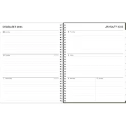 2025 Blue Sky Joey Floral 8.5" x 11" Weekly & Monthly Planner, Plastic Cover, Green (148289)
