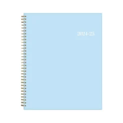 2024-2025 Blue Sky Jordy Blue 8.5" x 11" Academic Weekly & Monthly Planner, Plastic Cover (149814)