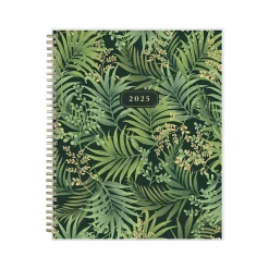 2025 Blue Sky Laina Dark 8.5" x 11" Weekly & Monthly Planner, Plastic Cover, Green/Black (148231)