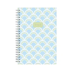 2025 Blue Sky Larah Blue 5" x 8" Weekly & Monthly Planner, Plastic Cover, Multicolor (152264)