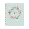 2025 Blue Sky Laurel 8.5" x 11" Weekly & Monthly Planner, Plastic Cover, Mint Green (135842-25)