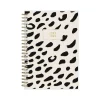 2024-2025 Blue Sky Leopard Black 5" x 8" Academic Weekly & Monthly Planner, Plastic Cover, Black/White (149047-A25)