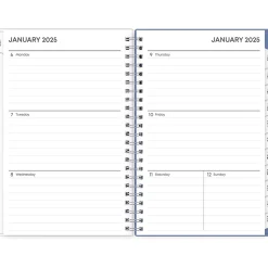 2025 Blue Sky Lindley 5" x 8" Weekly & Monthly Planner, Plastic Cover, Multicolor (101579-25)