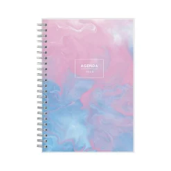 2025 Blue Sky Lucidity 5" x 8" Weekly & Monthly Planner, Plastic Cover, Pink/Blue (150786)