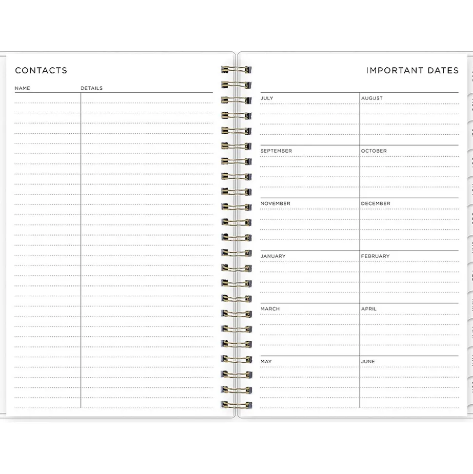 2024-2025 Blue Sky Multicolor Smoke 5" x 8" Academic Weekly & Monthly Planner (133682-A25)