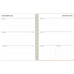 2025 Blue Sky Natalya 8.5" x 11" Weekly & Monthly Planner, Plastic Cover, Pink/White (148764-25)
