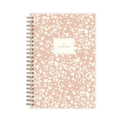 2025 Blue Sky Natalya 5" x 8" Weekly & Monthly Planner, Plastic Cover, Pink/White (148769-25)