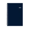 2025 Blue Sky Passages 5" x 8" Weekly & Monthly Planner, Plastic Cover, Navy Blue (148657-25)