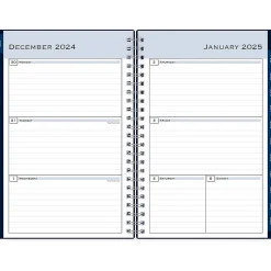 2025 Blue Sky Passages 5" x 8" Weekly & Monthly Planner, Plastic Cover, Navy Blue (148657-25)