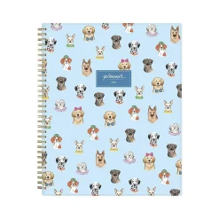 2025 Blue Sky Pooch Party 8.5" x 11" Weekly & Monthly Planner, Plastic Cover, Multicolor (152478)