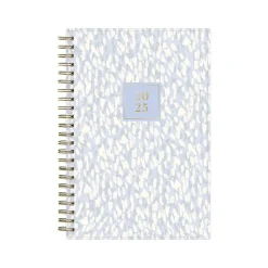 2025 Blue Sky Rachel Parcell Parcella 5" x 8" Weekly & Monthly Planner, Plastic Cover, Blue/White (151202)