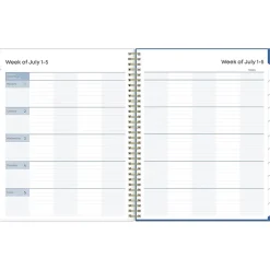 2024-2025 Blue Sky Raquel 8.5" x 11" Academic Weekly & Monthly Planner, Plastic Cover, Blue (145035)