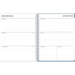 2025 Blue Sky Savoy Cool 8.5" x 11" Weekly & Monthly Planner, Plastic Cover, Blue (148762-25)