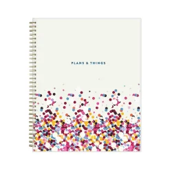 2024-2025 Blue Sky Star Confetti Bright 8.5" x 11" Academic Weekly & Monthly Planner, Plastic Cover, Multicolor (136609-A25)