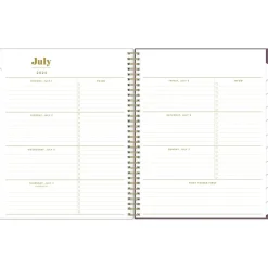 2024-2025 Blue Sky The House That Lars Built Lilac Red Floral 8.5" x 11" Academic Weekly & Monthly Planner, Plastic Cover
