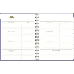 2024-2025 Blue Sky The House That Lars Built Mystic Violet 8.5" x 11" Academic Weekly & Monthly Planner, Plastic Cover