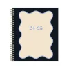 2024-2025 Blue Sky The House That Lars Built Wavy Black Frame 8" x 10" Academic Monthly Planner, Plastic Cover, Black/Beige
