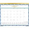 2025 Blue Sky Tile 22" x 17" Monthly Desk Pad Calendar, Blue/White (133694-25)