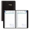2025 Blueline Plan & Link 5" x 8" Daily Appointment Book, Faux Leather Cover, Black (C1504W.81)