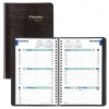 2025 Blueline Plan & Link 5" x 8" Weekly Appointment Book, Faux Leather Cover, Black (C5075.81T)