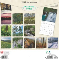 2025 BrownTrout Arkansas Wild & Scenic 12" x 12" Monthly Square Wall Calendar (9781975474478)
