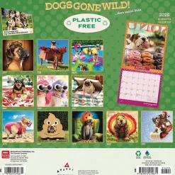 2025 BrownTrout Avanti Dogs Gone Wild 12" x 12" Monthly Wall Calendar (9781975479671)
