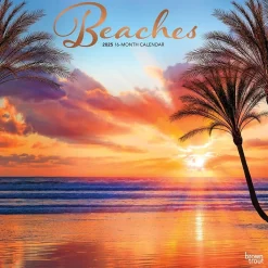 2025 BrownTrout Beaches 12" x 12" Monthly Square Wall Calendar (9781975476601)