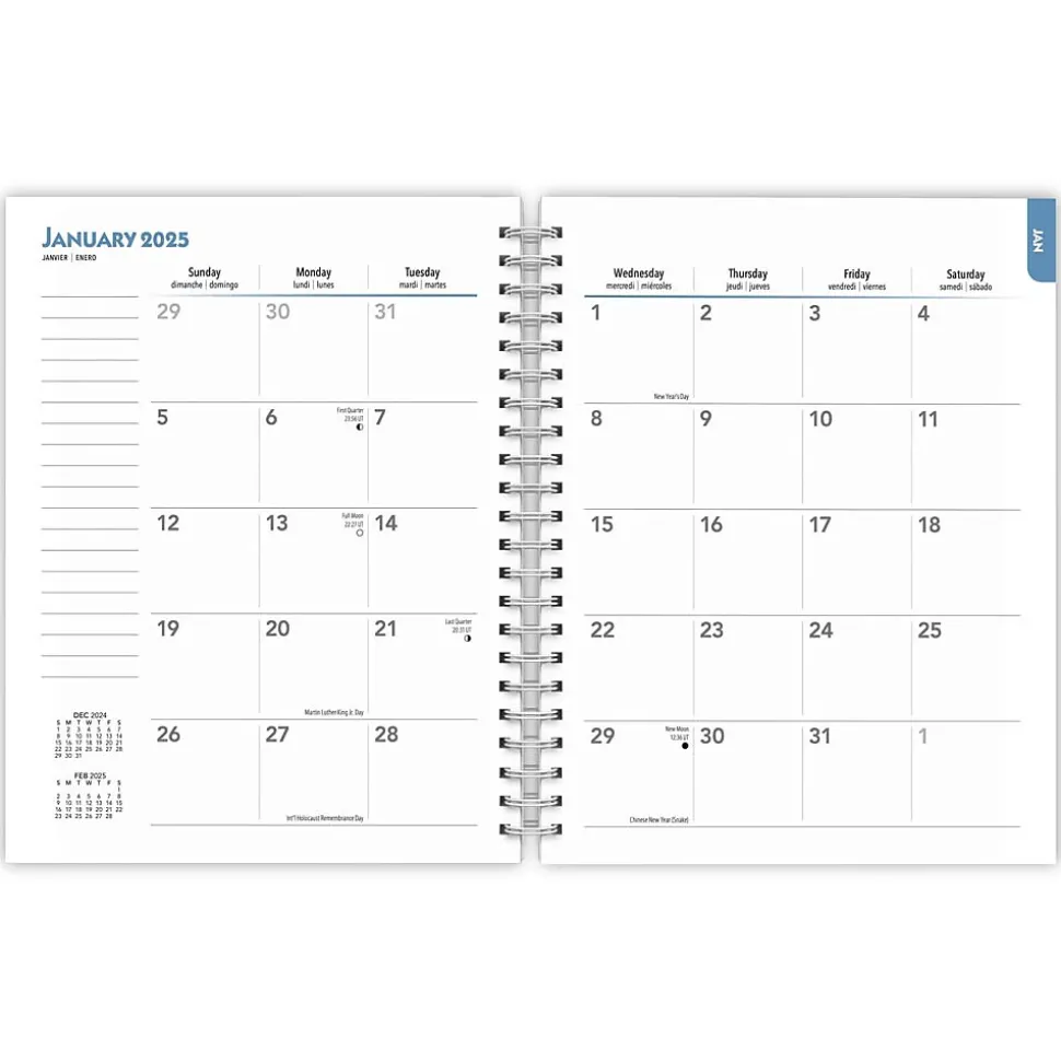 2025 BrownTrout Beaches 6" x 7.75" Weekly Engagement Planner, Paper Cover, Multicolored (9781975473198)